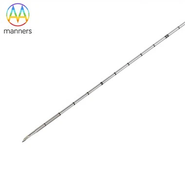 Cánula de acero inoxidable Aguja ecogénica