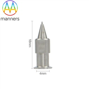 Aguja dosificadora de boquilla sólida
