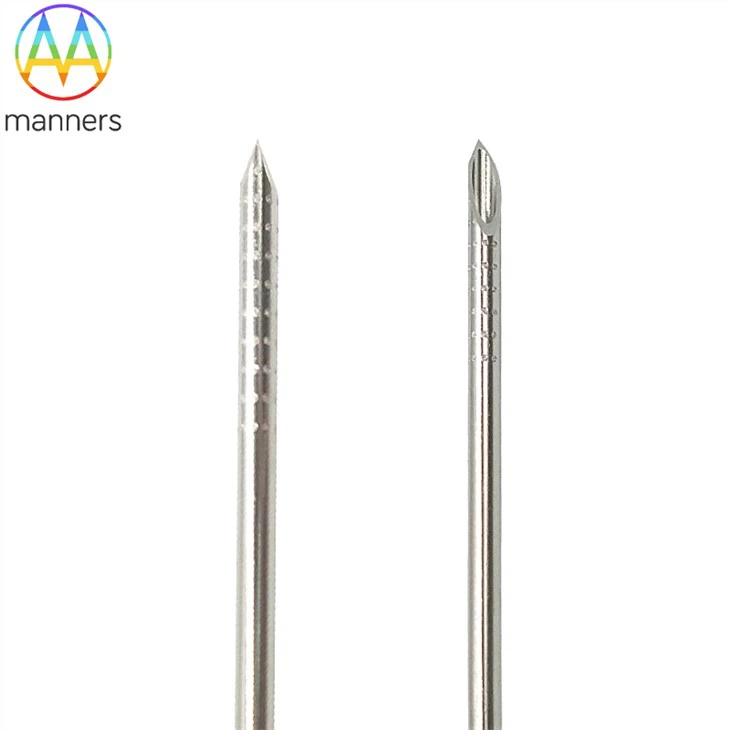 Aguja de mejora ecogénica