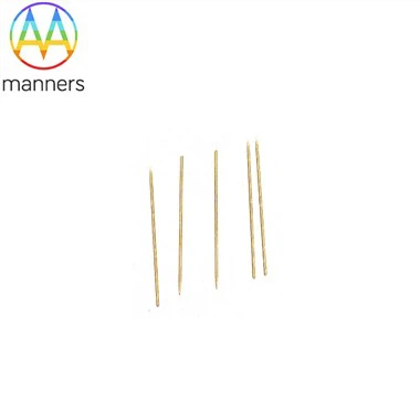 Microagujas chapadas en oro