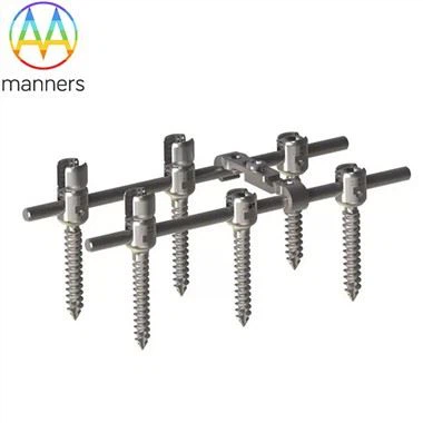 Tornillo pedicular canulado poliaxial para cirugía quirúrgica espinal médica
