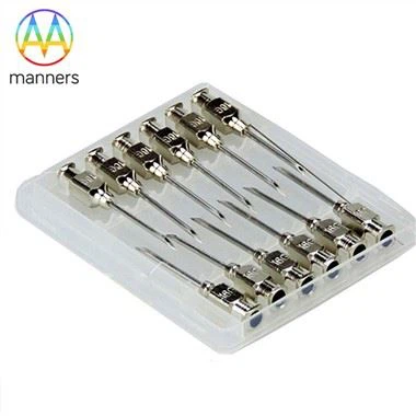 Agujas de jeringa para inyector de animales de acero inoxidable
