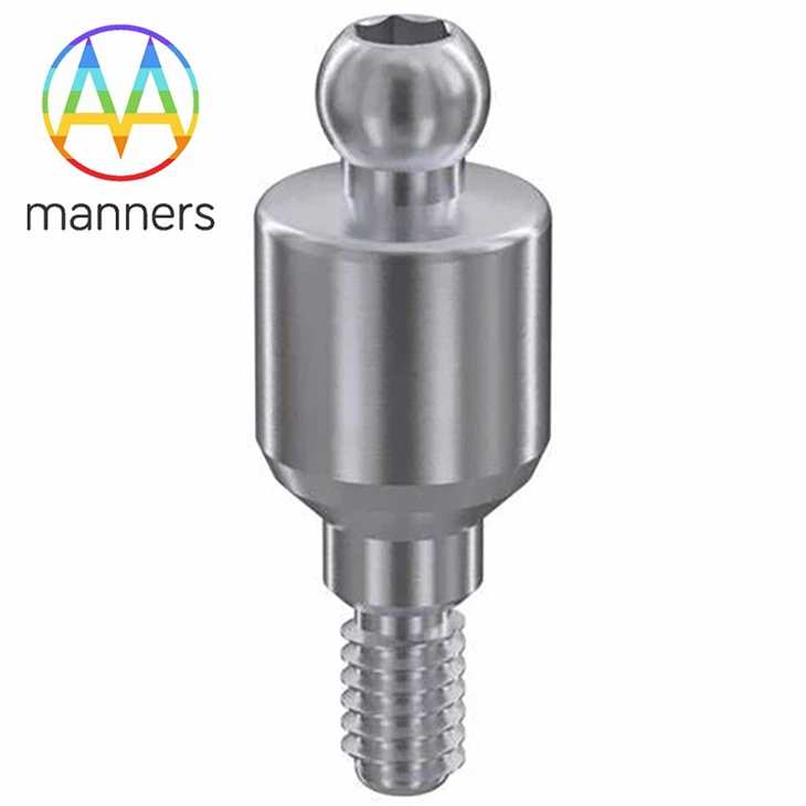 Fijación de bola Ø 6,0mm con conexión hexagonal (mejor sistema)